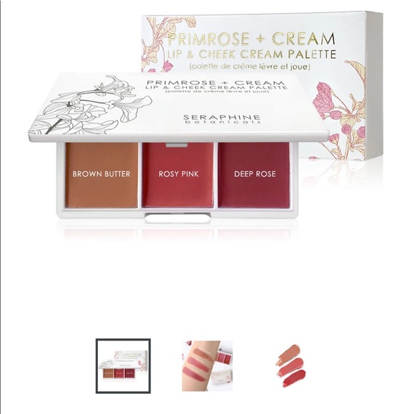 NIP Seraphine Botanicals PRIMROSE+CREAM Lip & Cheek Palette - Picture 5 of 5